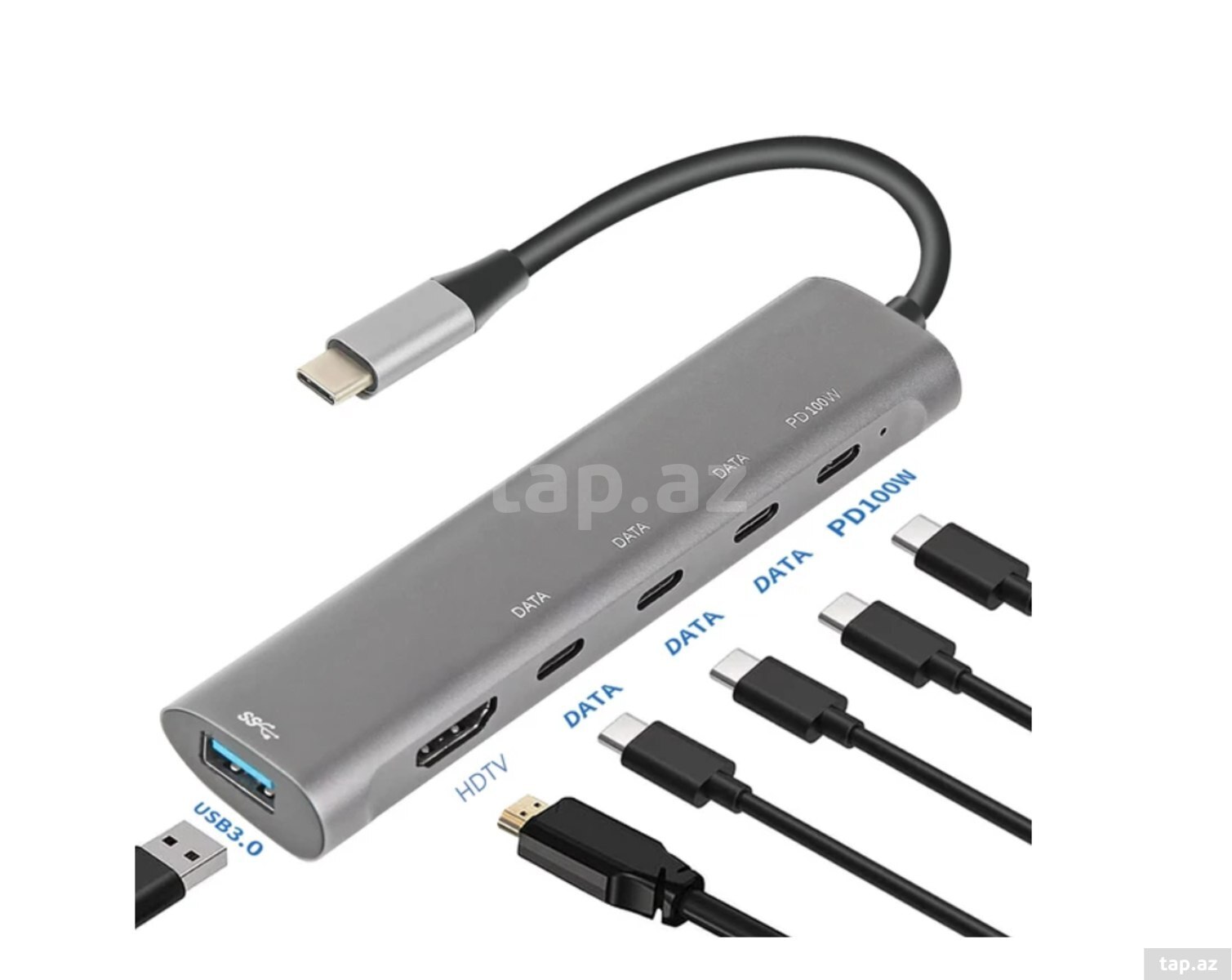 Type-C Hub 4K 6 in 1