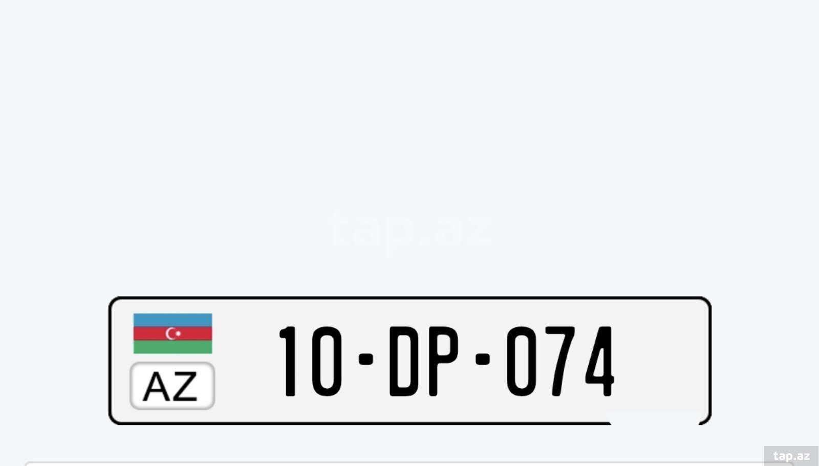 Avtomobil qeydiyyat nişanı - 10-DP-074