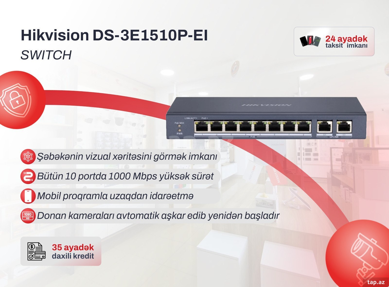 8 Port Gigabit Smart PoE Switch