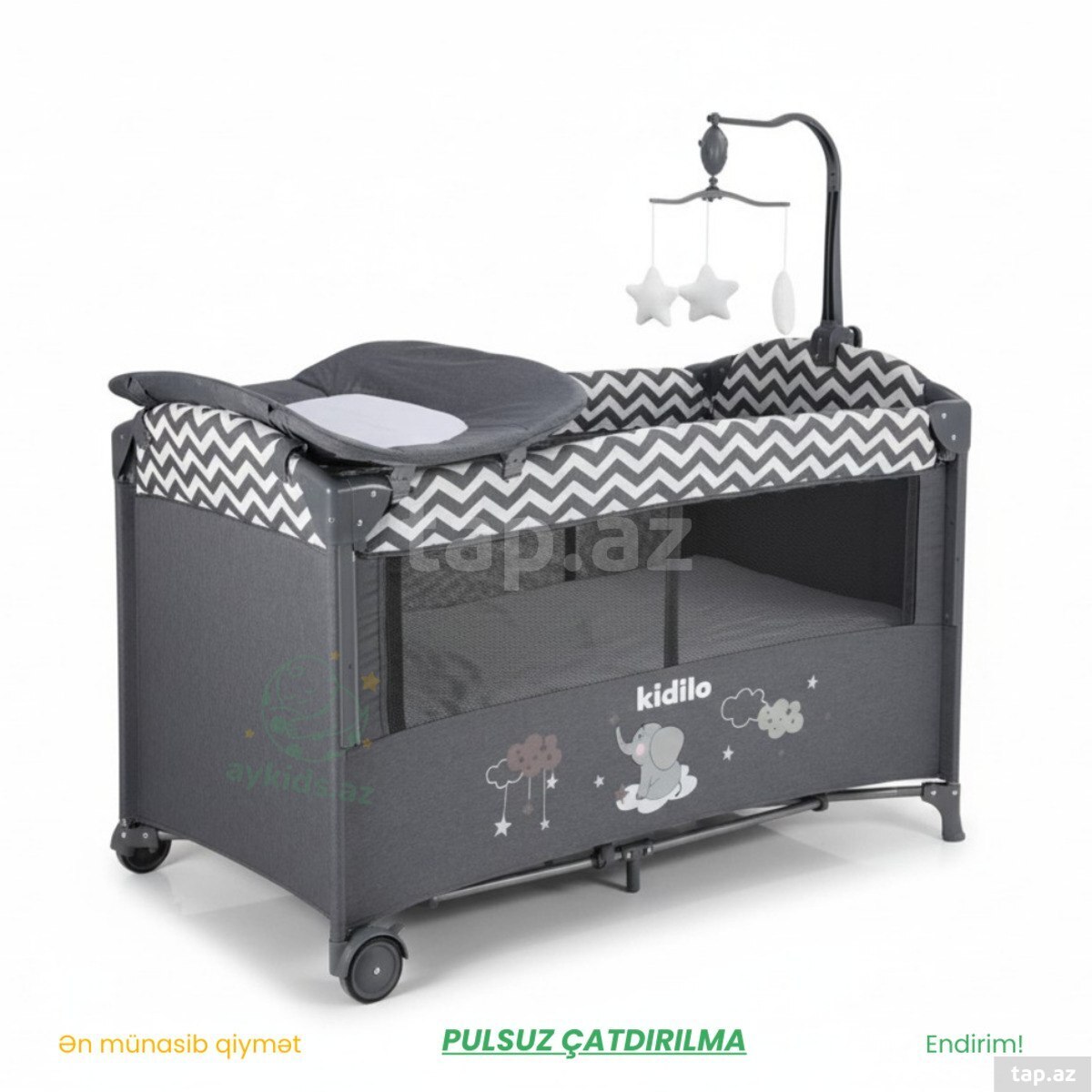 Kidilo Portable Bed – Çoxfunksiyalı körpə yatağı