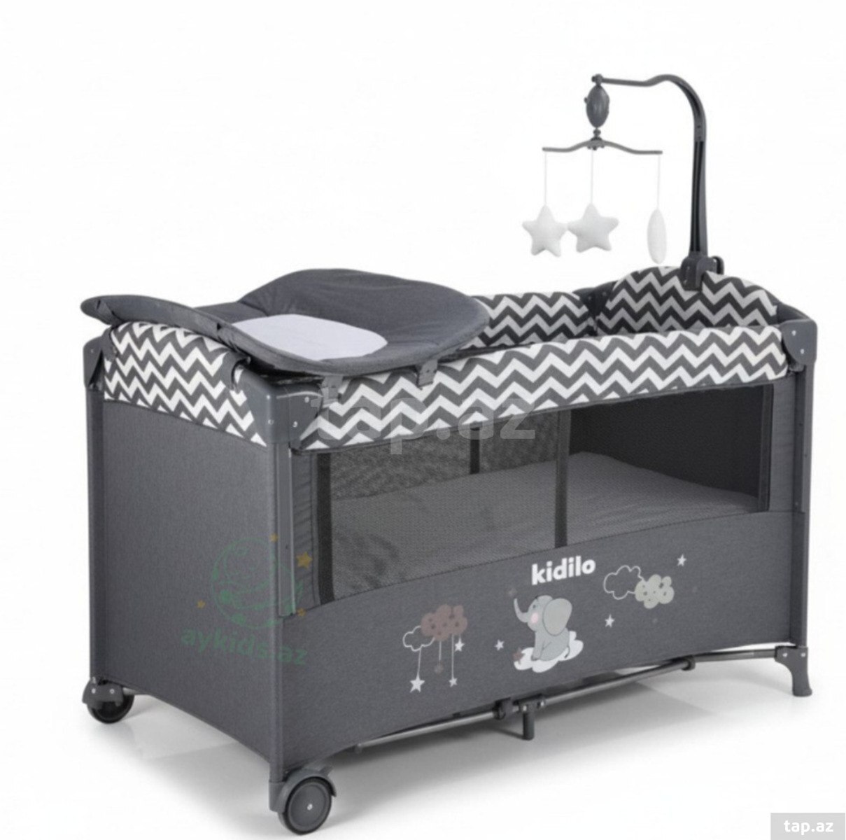 Kidilo Portable Bed – Çoxfunksiyalı körpə yatağı (2)