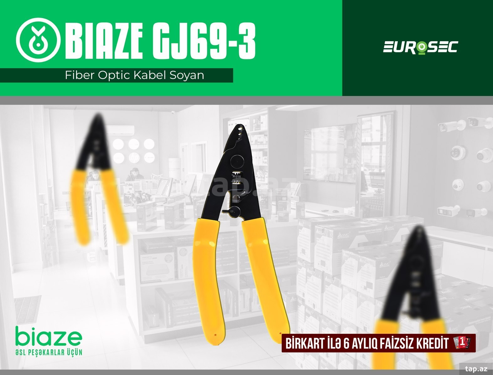 BIAZE Fiber soyucu kəlbətin "GJ69 -3  Fiber Optic Miller Pliers"