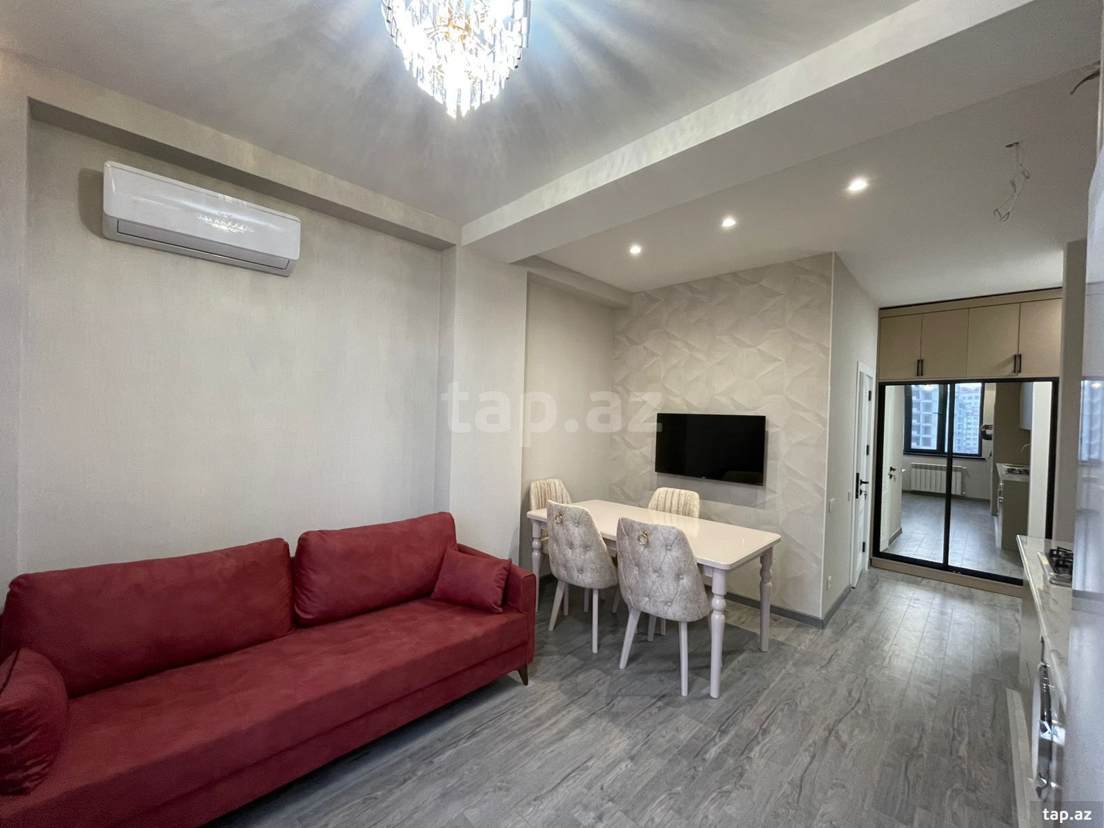 2-otaqlı yeni tikili kirayə verilir, Abbas Mirzə Şərifzadə küç., 56 m²