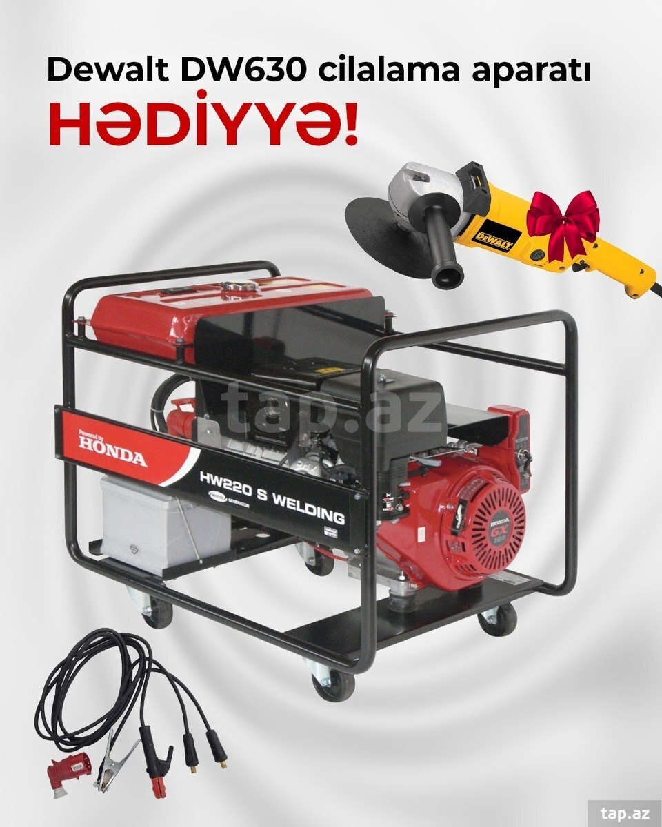 Honda mühərrikli qaynaq generatoru – Antor HW 220 (6.5 kVA / 220A)