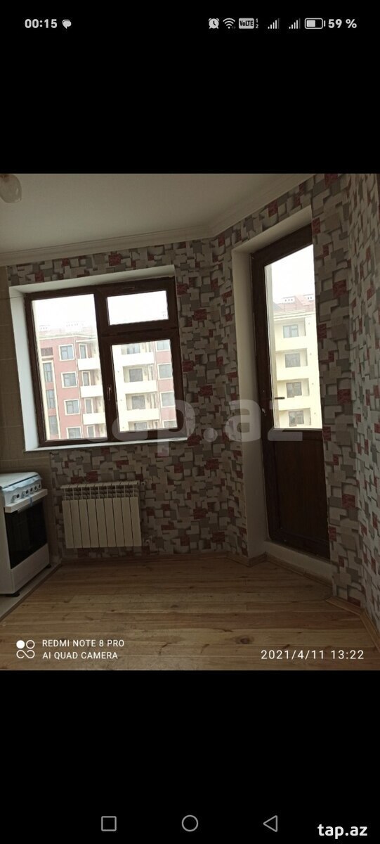 1-otaqlı yeni tikili kirayə verilir, Ümid qəs., 30 m² (3)