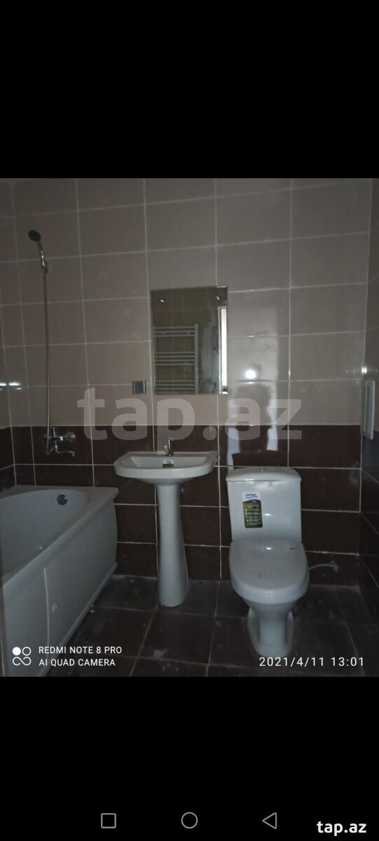 1-otaqlı yeni tikili kirayə verilir, Ümid qəs., 30 m² (5)