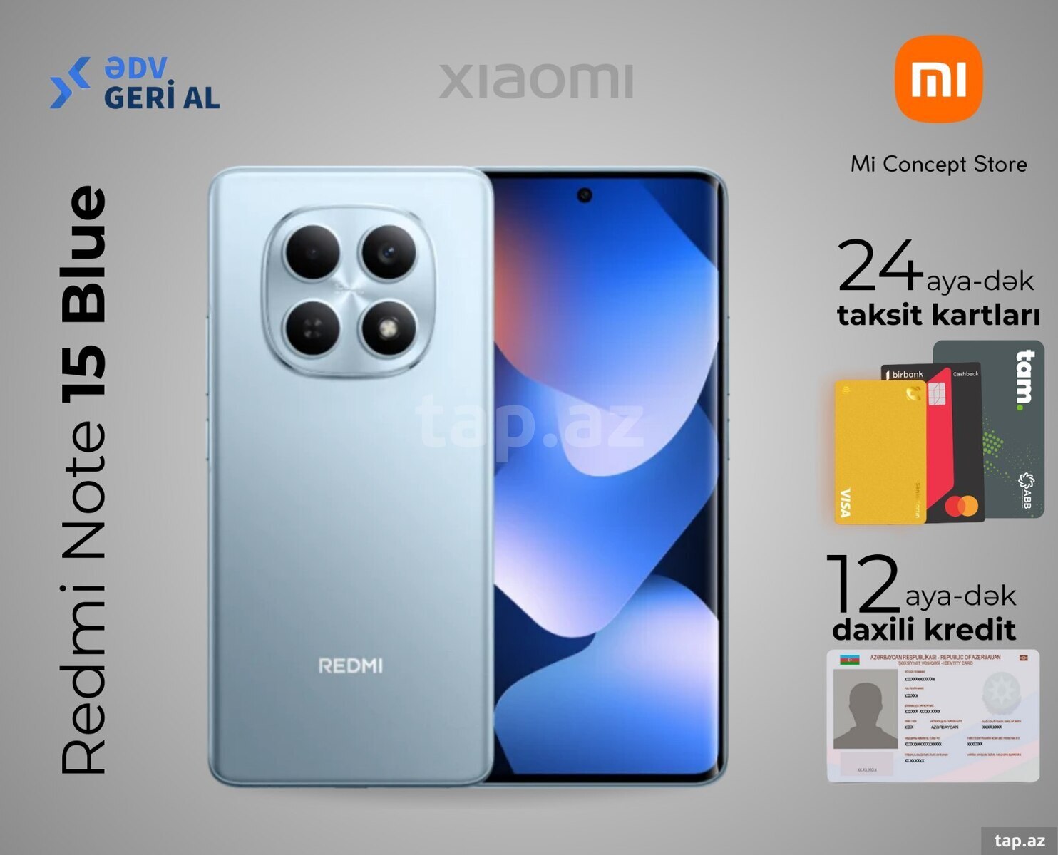 Xiaomi Redmi Note 15 Glacier Blue 256GB/8GB