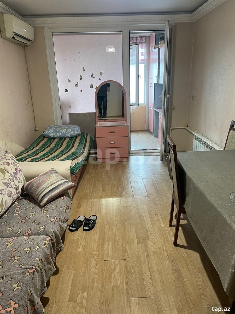 2-otaqlı mənzil kirayə verilir, İnşaatçılar m., 46 m²