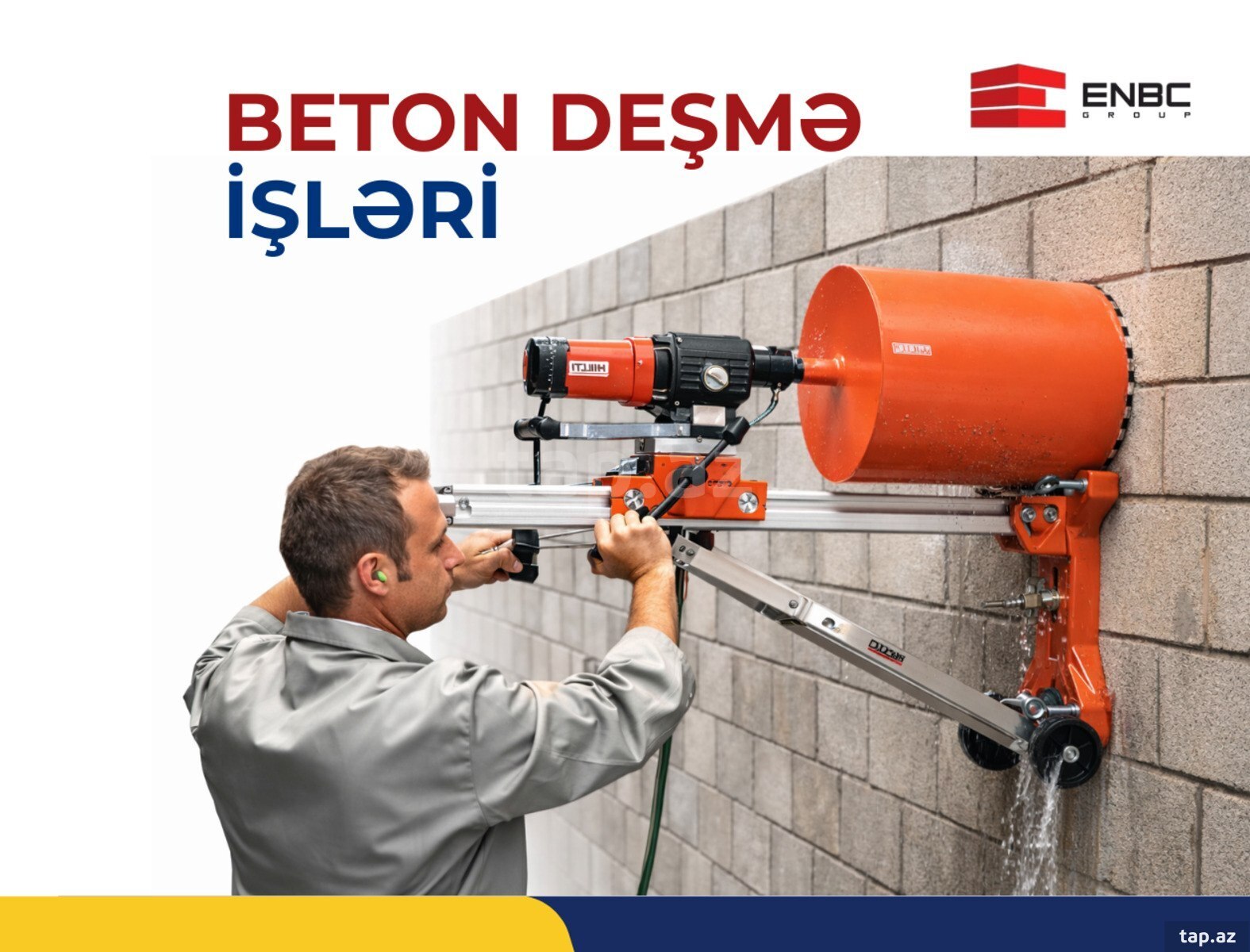 Karot ilə beton deşmə işləri