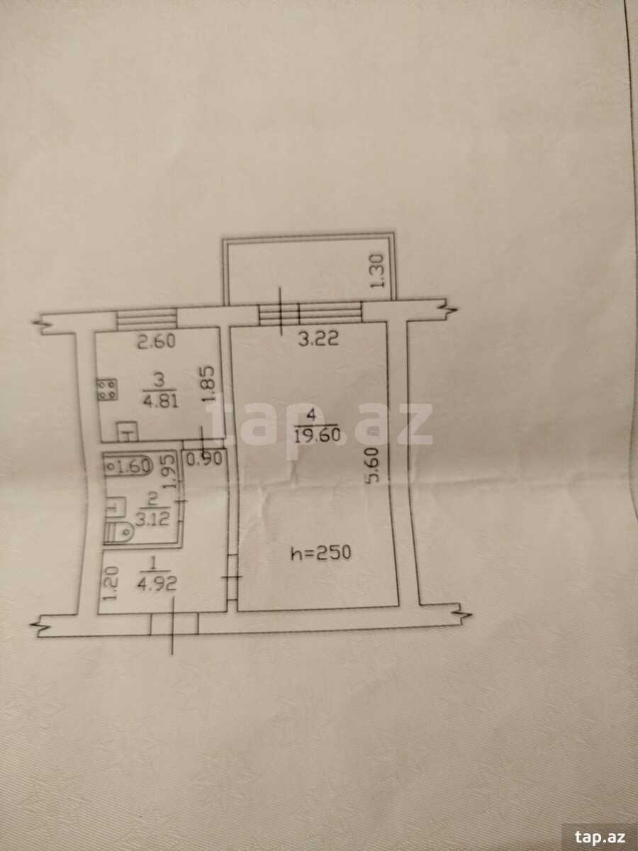 1-otaqlı mənzil, Sumqayıt ş., 32 m² (39)