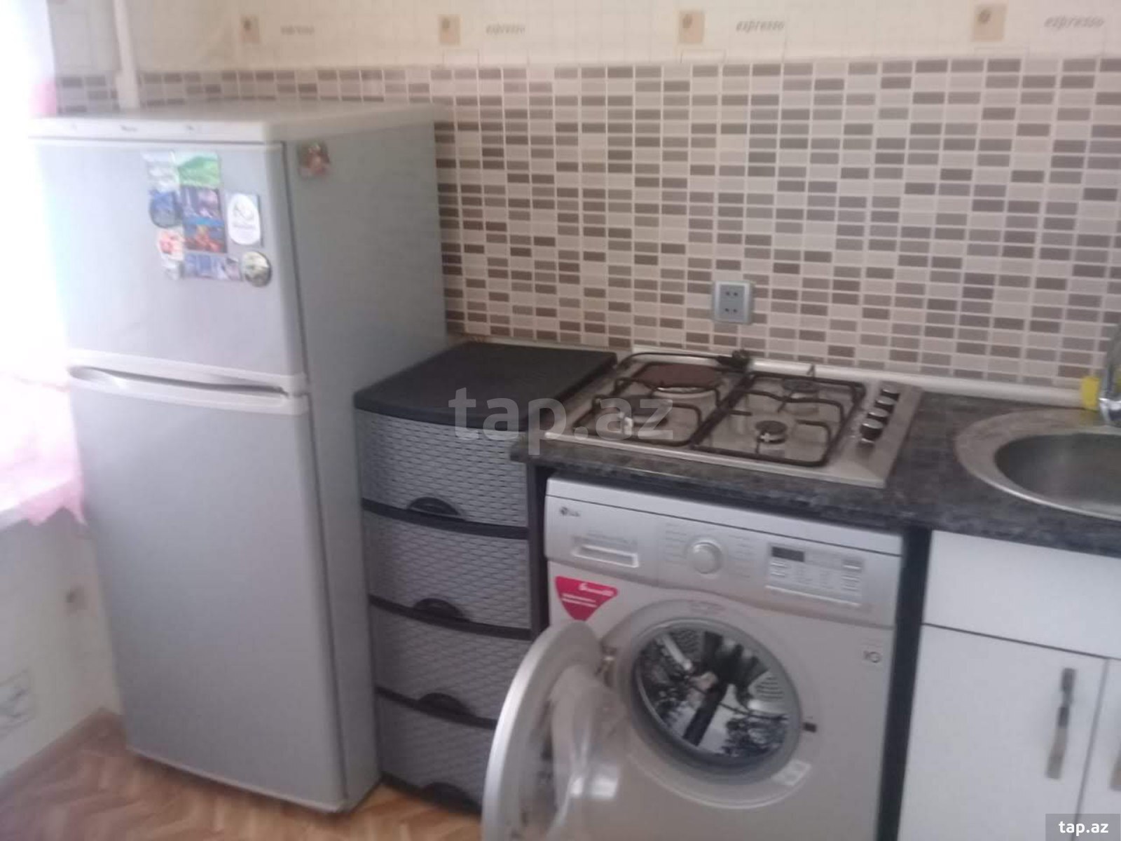 1-otaqlı mənzil kirayə verilir, İnşaatçılar m., 35 m² (3)