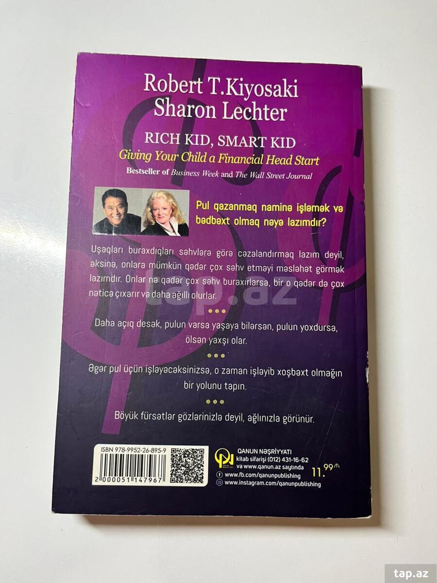 Robert Kiyosaki Varlı uşaq, ağıllı uşaq kitabı (3)