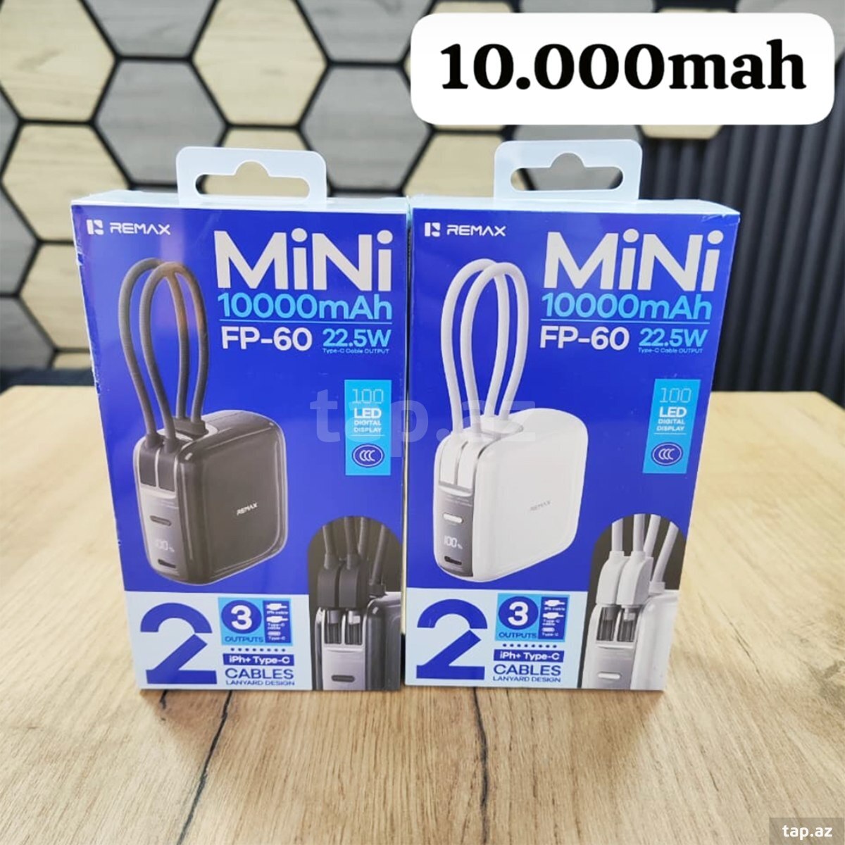 Power Bank 10000 mAh PD 22.5 W Sürətli Şarj Remax FP-60 Mini
