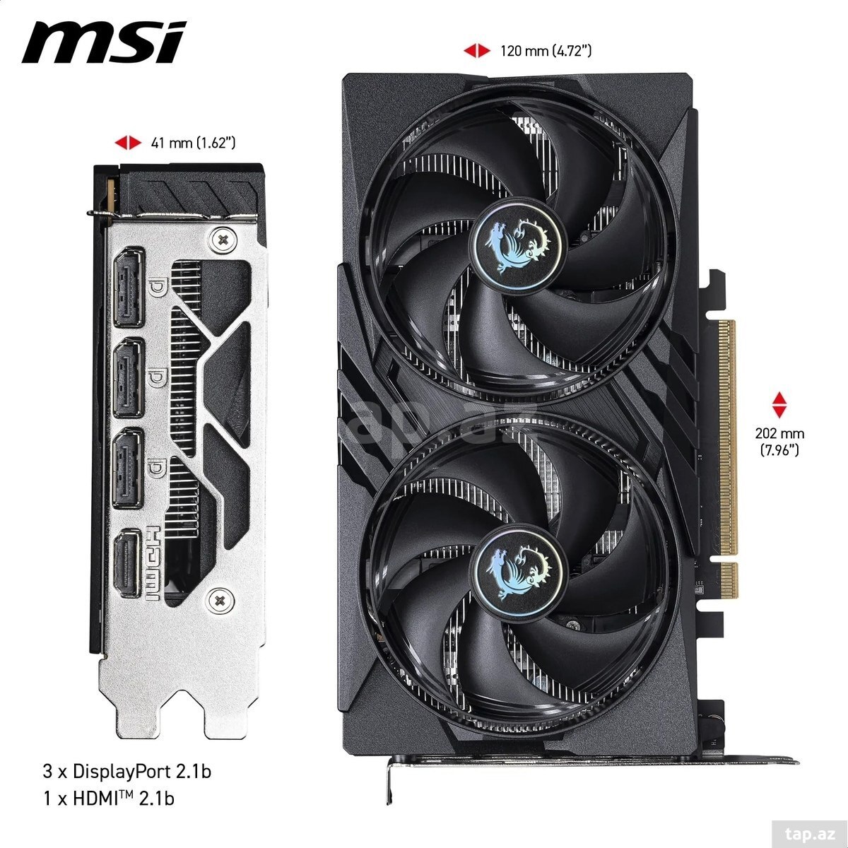 MSI GeForce RTX 5050 8GB SHADOW 2X OC  (2)