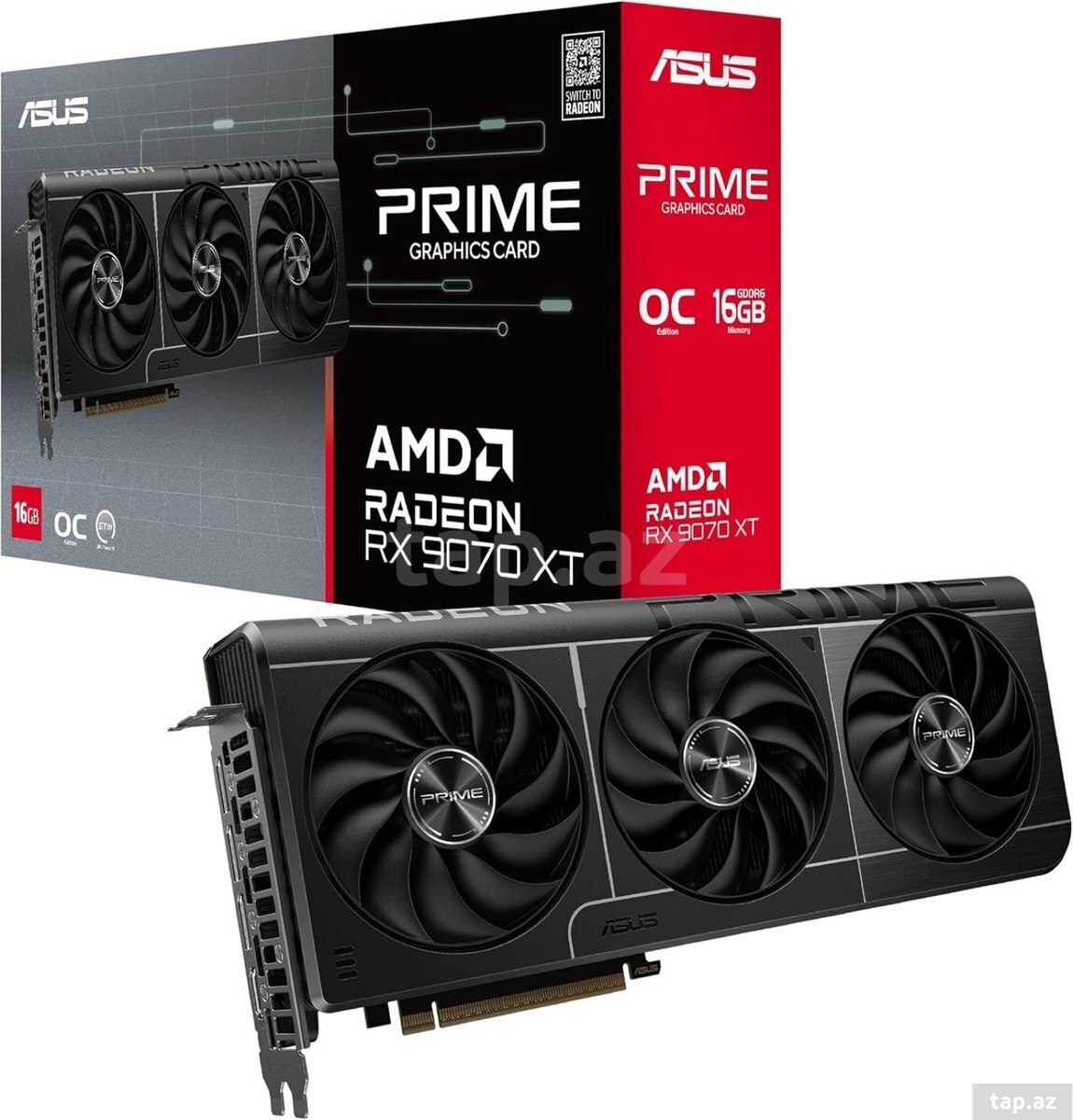 Videokart “Asus Prime AMD Radeon RX 9070 XT 16GB”