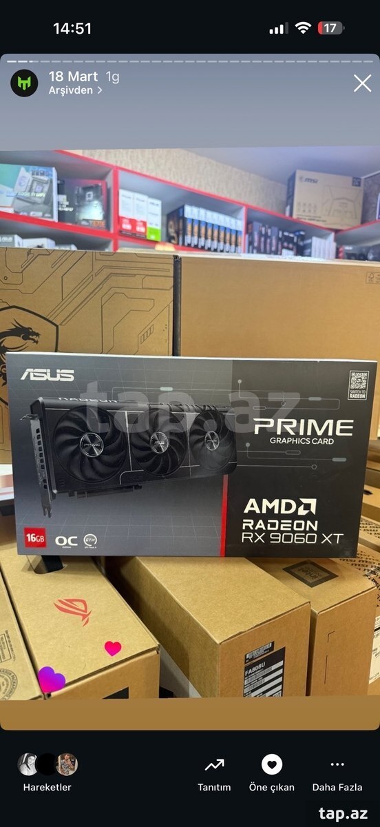 Video kart Asus Prime AMD Radeon RX 9060 XT 16GB