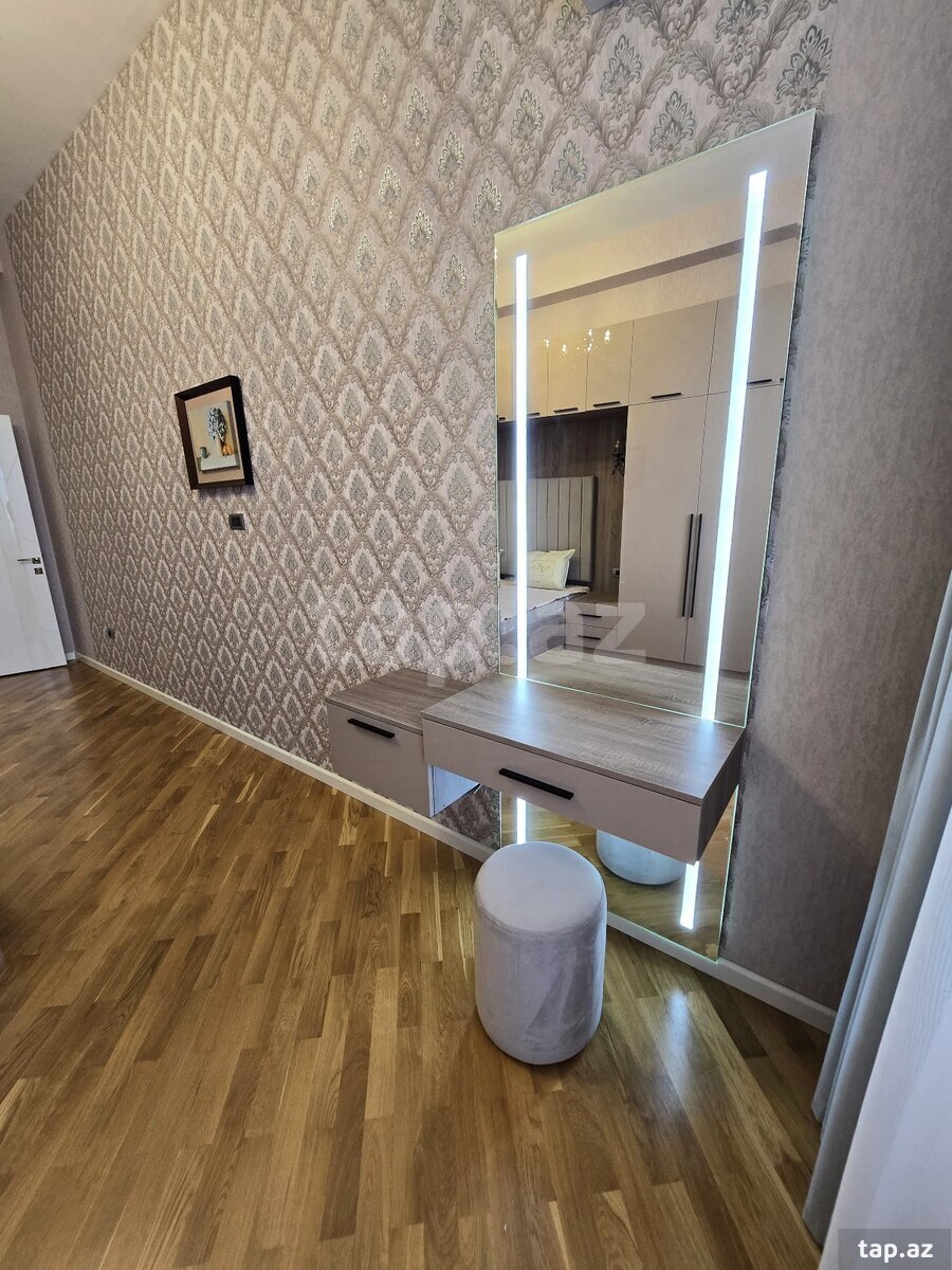 3-otaqlı yeni tikili kirayə verilir, N.Nərimanov m., 130 m²