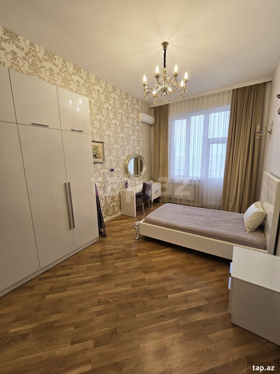 3-otaqlı yeni tikili kirayə verilir, N.Nərimanov m., 130 m² (15)