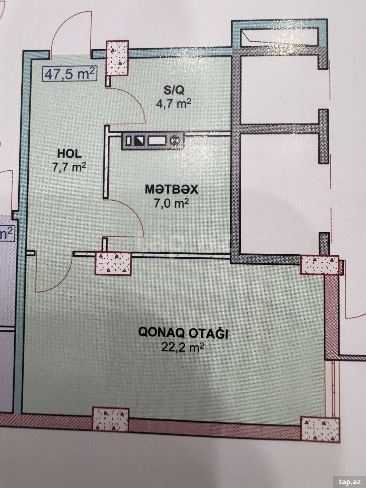 1-room apartment for sale, Khirdalan