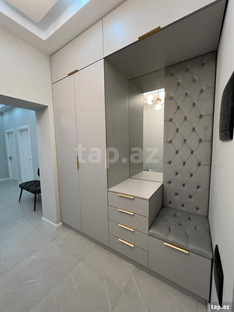 3-otaqlı yeni tikili kirayə verilir, İnşaatçılar m., 135 m² (13)