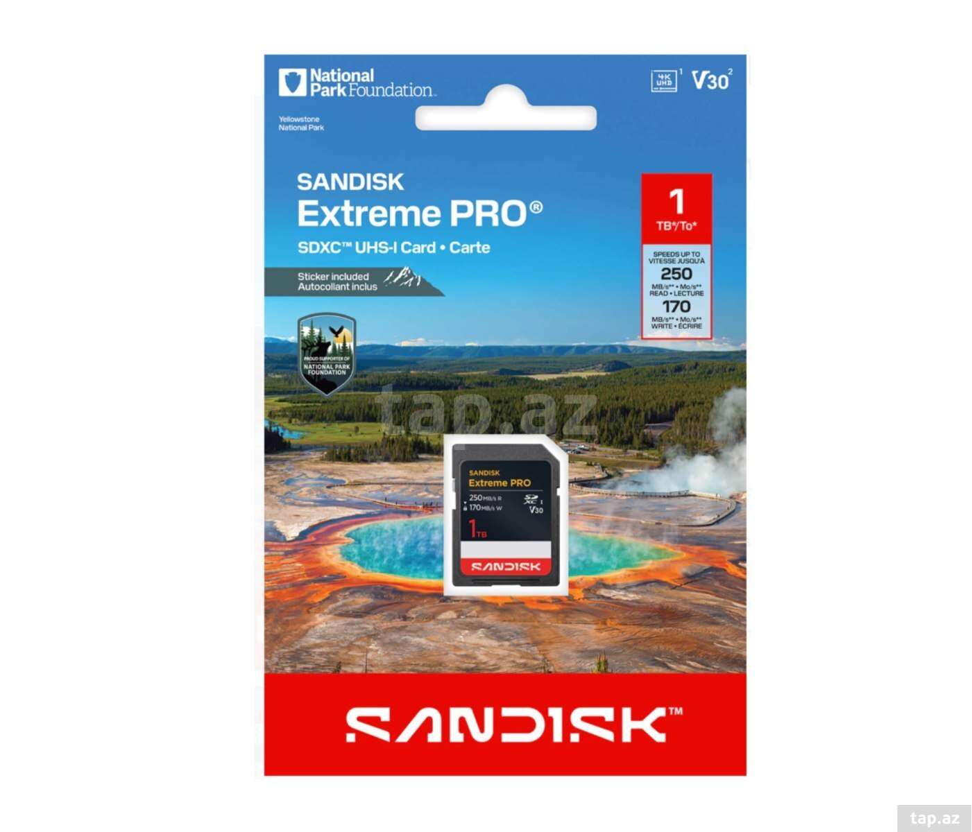 Sandisk Extreme Pro 1TB SD Card 250mb/170mb