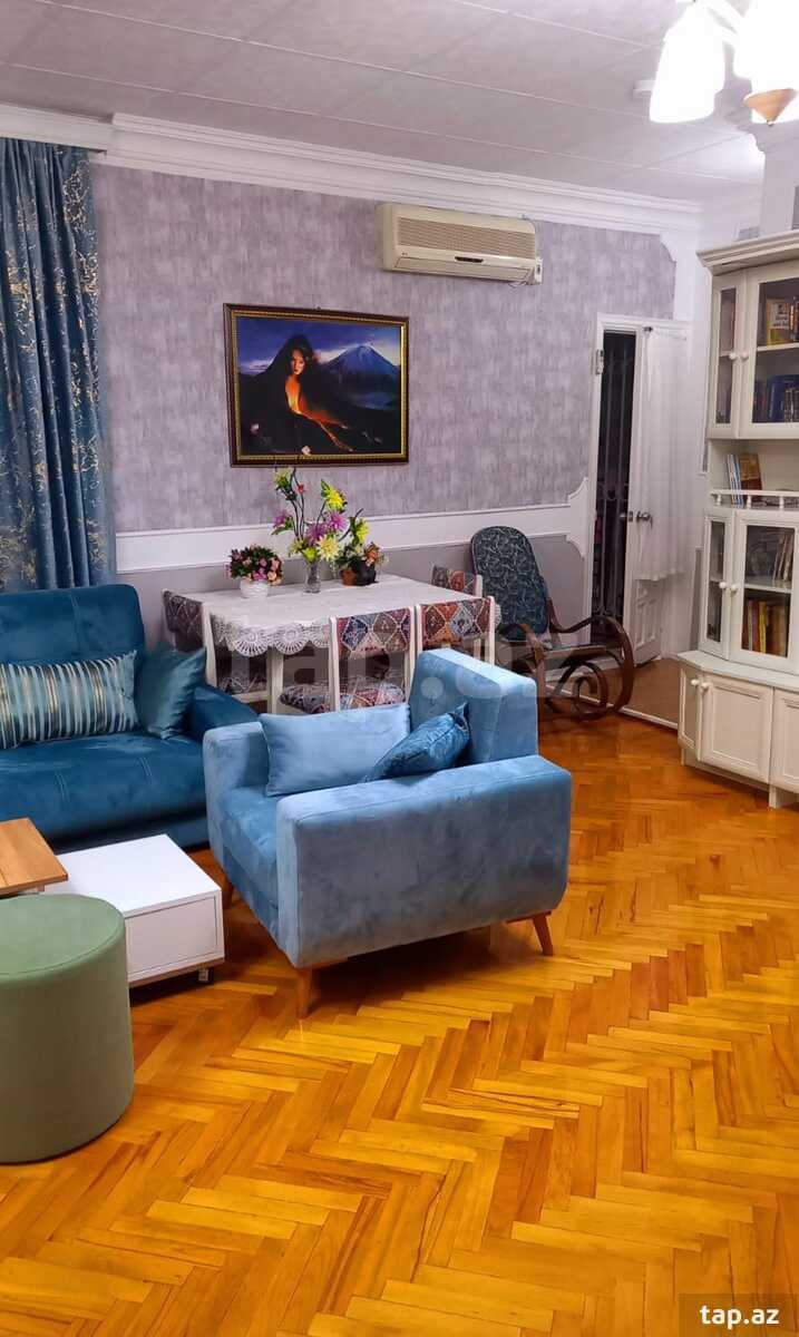 2-otaqlı mənzil kirayə verilir, Nizami küç., 50 m²