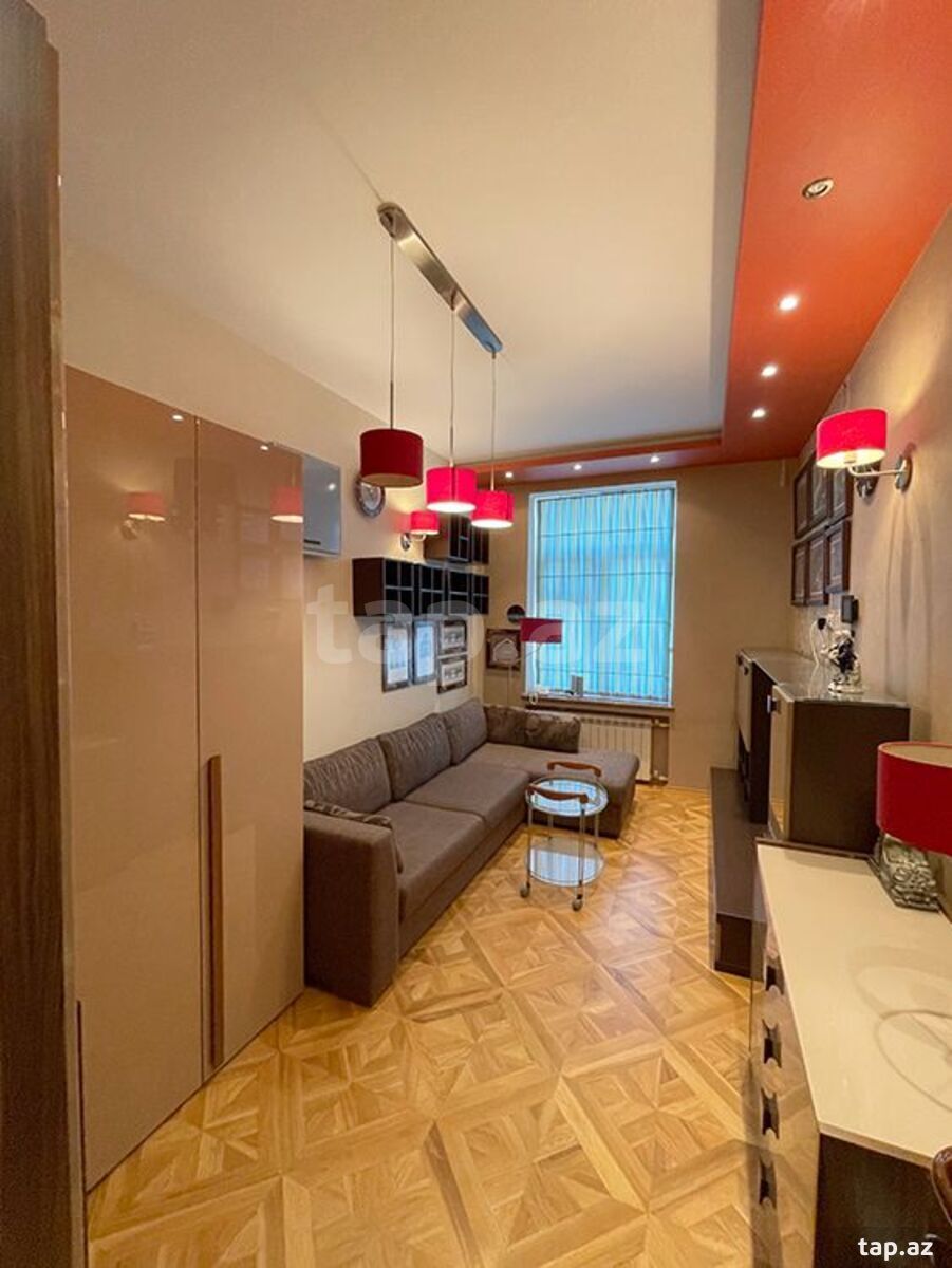 1-otaqlı yeni tikili kirayə verilir, Sahil m., 45 m²