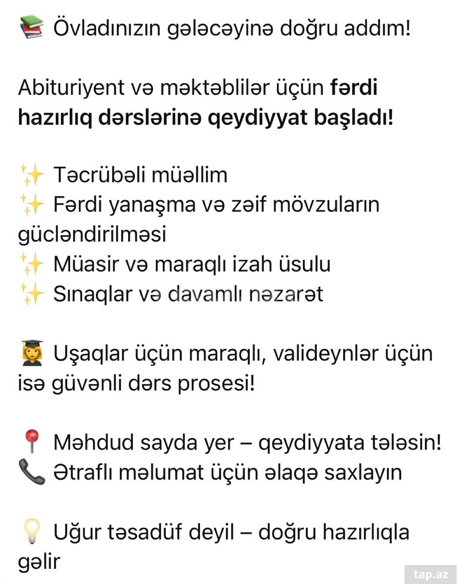 Şagird və ya abituriyent hazırlığı
