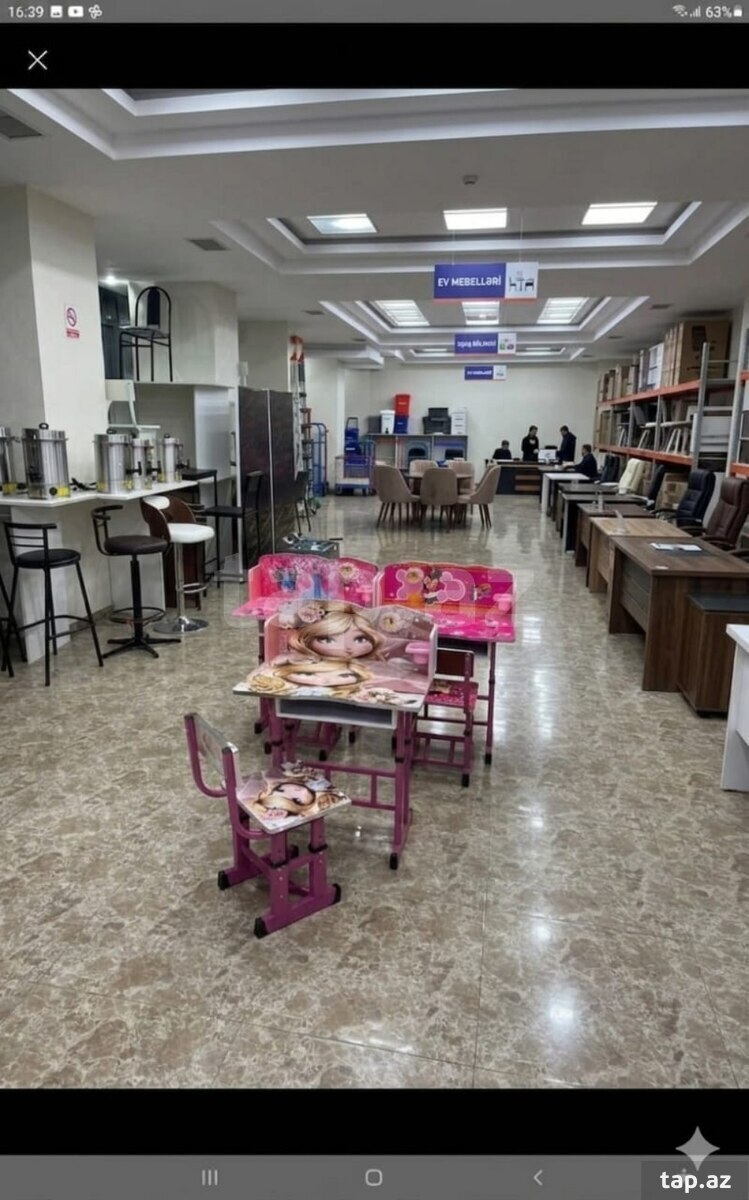 Uşaq yazı masası və oturacağı
