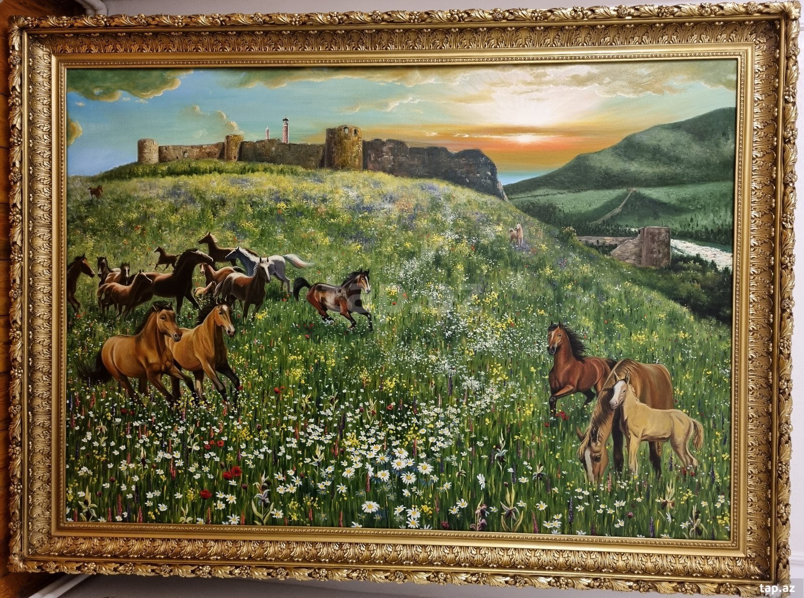 Tablo Şuşada Qarabağ atları 