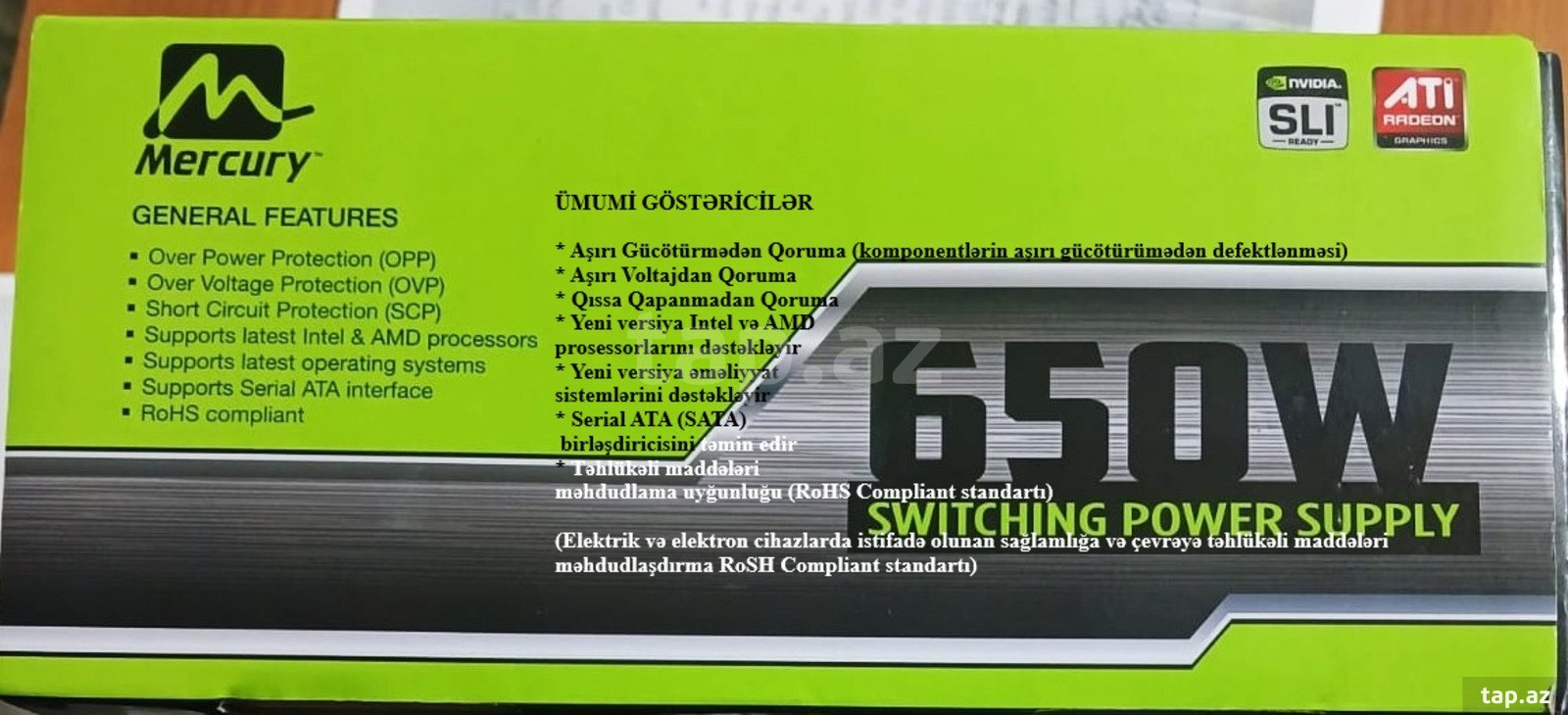 Qida bloku Mercury 650W (3)