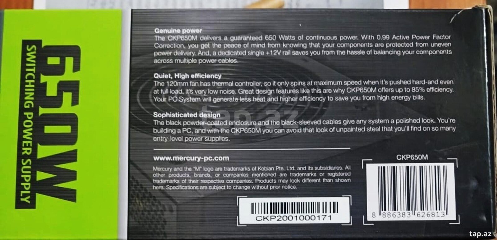Qida bloku Mercury 650W (4)