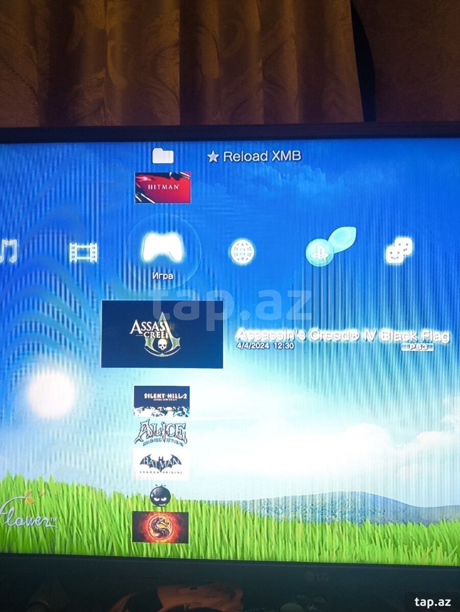 PS3 Slim 160 GB və 2 original pultu  (10)