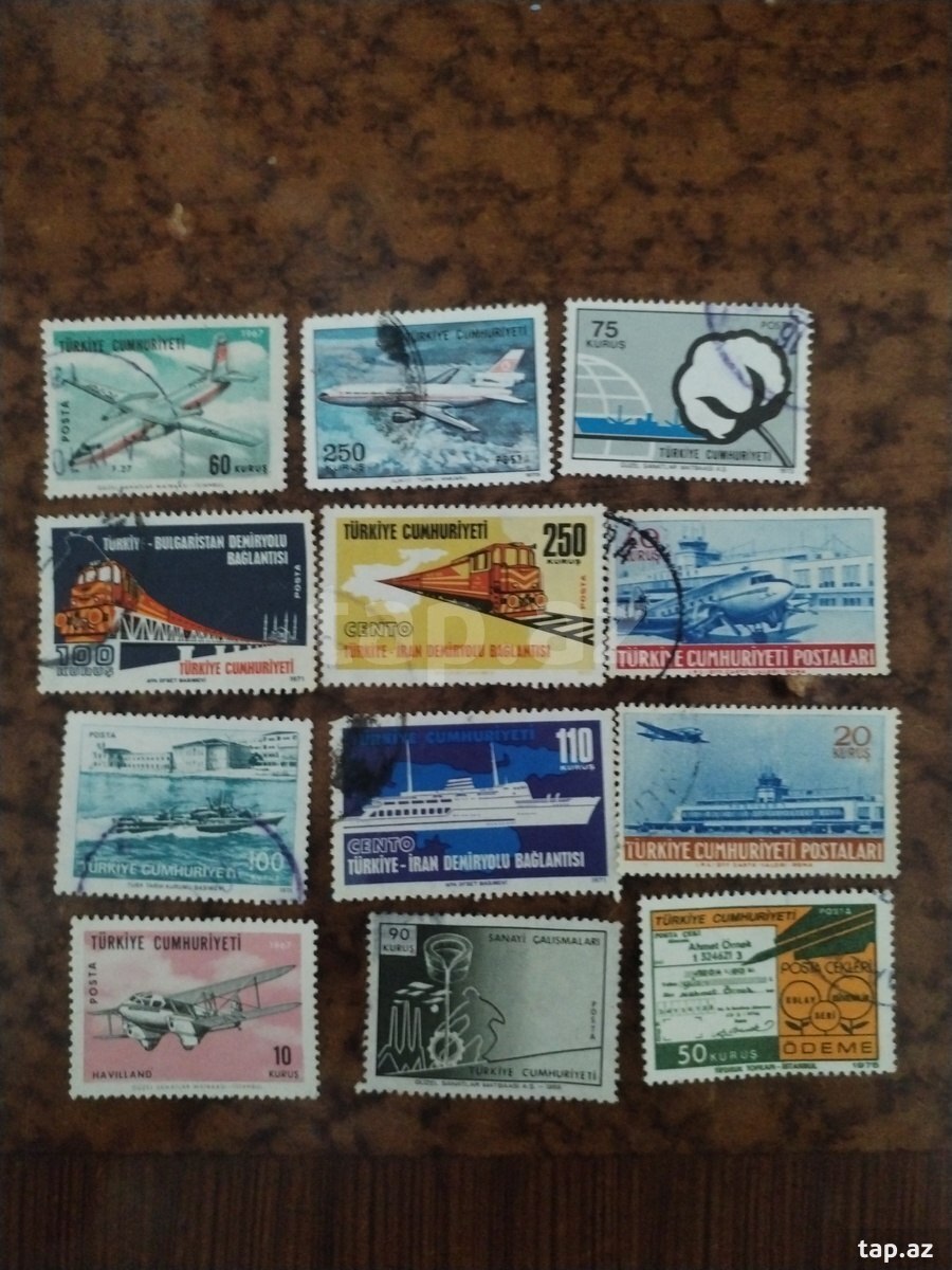 Türkiyə poçt markaları (4)