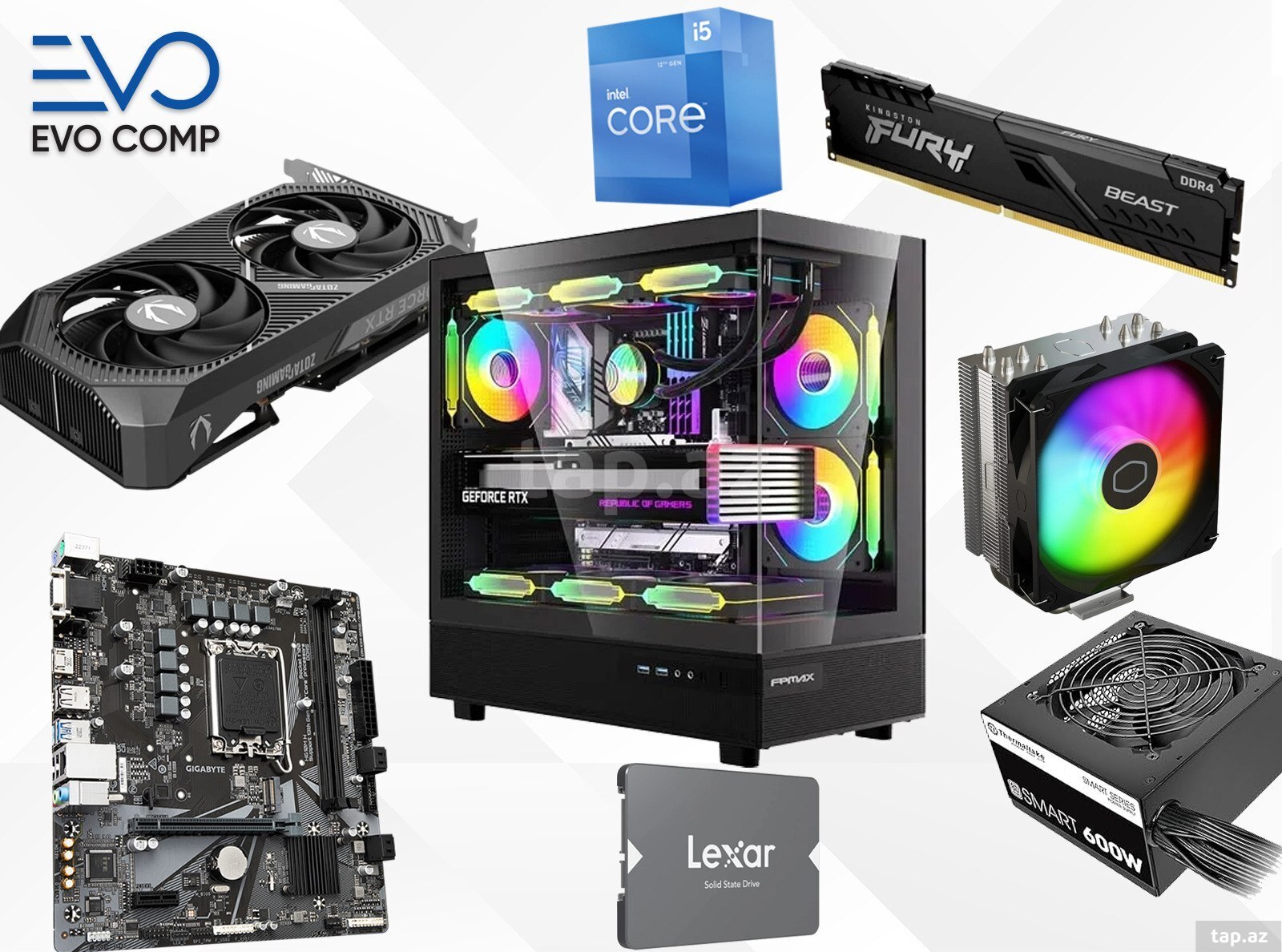 Gaming PC RTX 5050 8GB |  i5-12400F | 16GB RAM | 512GB SSD | 