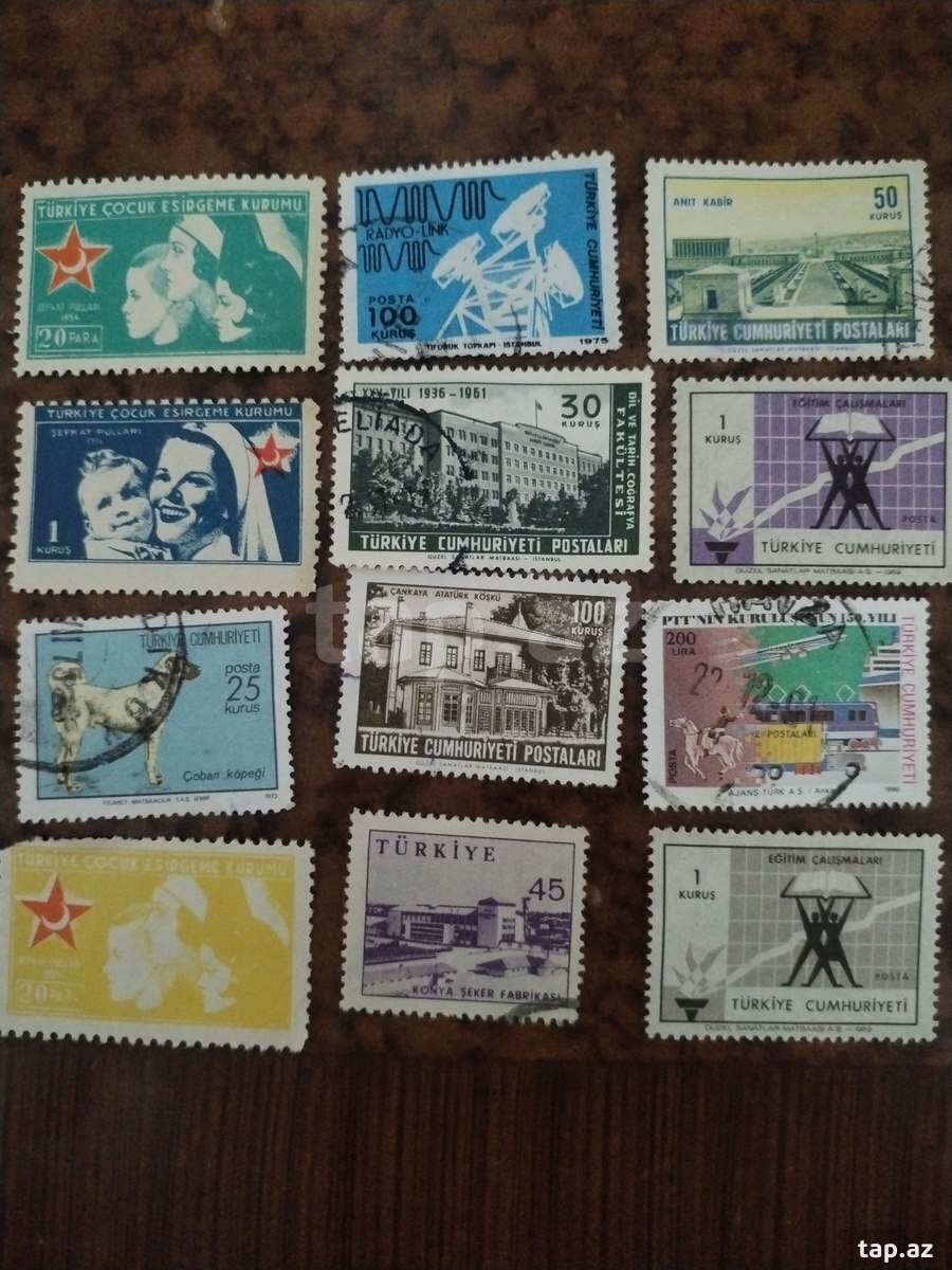 Türkiyə poçt markaları (8)