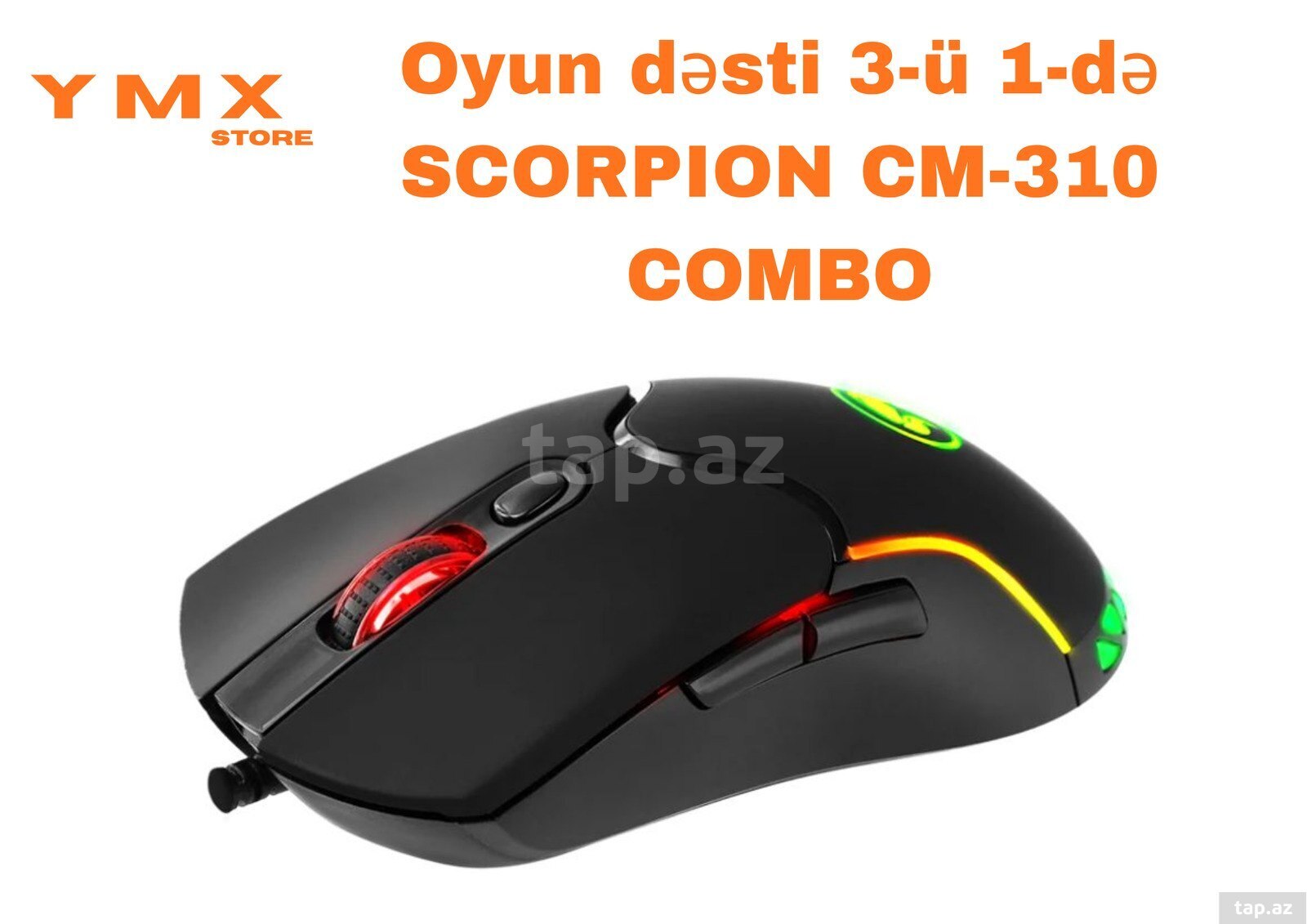 Gaming Combo Marvo Loot 30 Black/White (4)