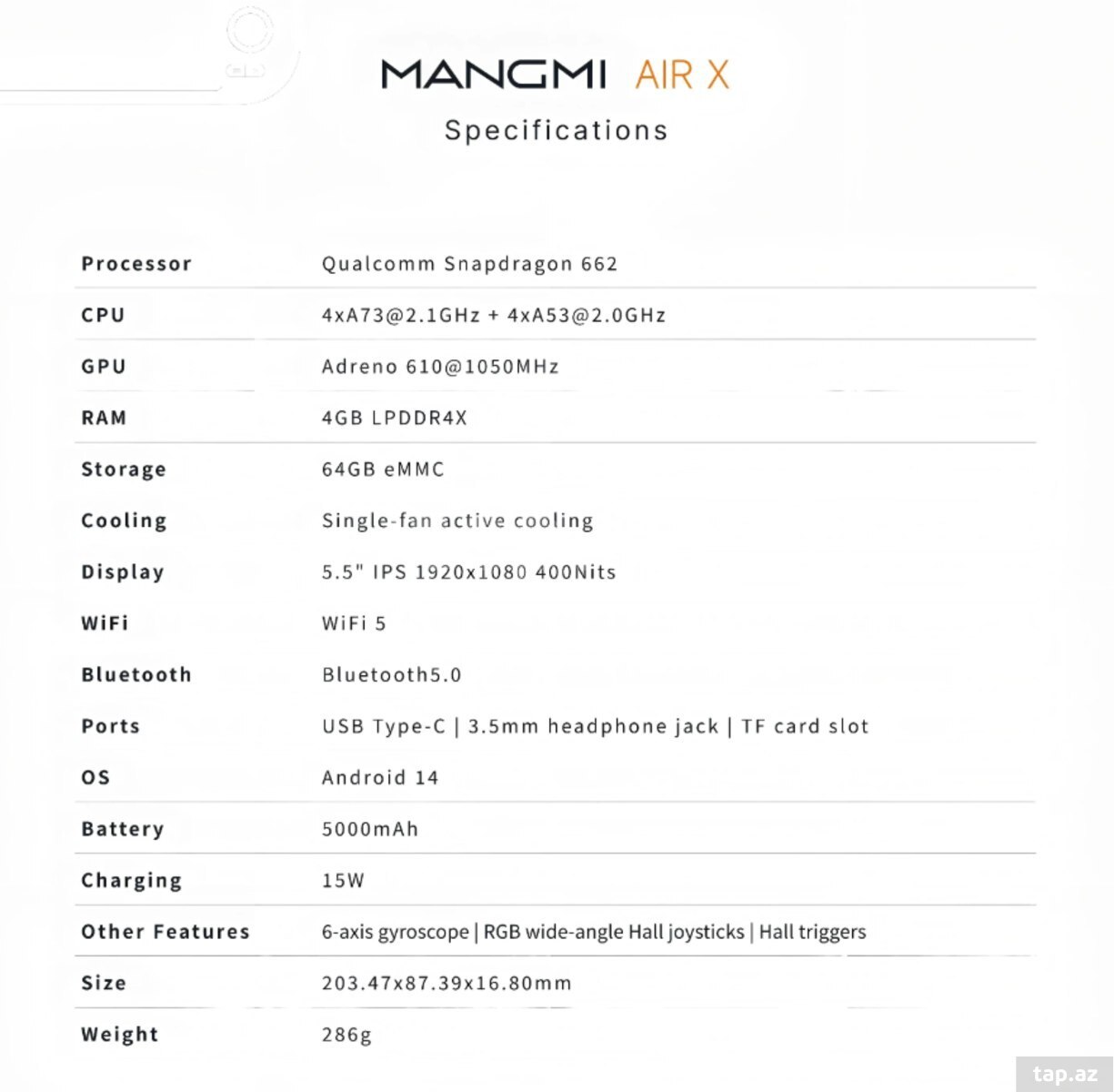 Android oyun konsolu "Touchscreen 5.5" (9)