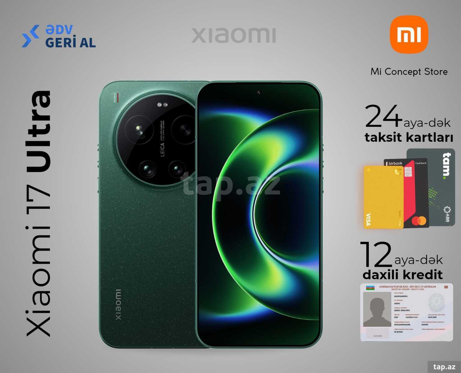 Xiaomi 17 Ultra Starlit Green 512GB/16GB