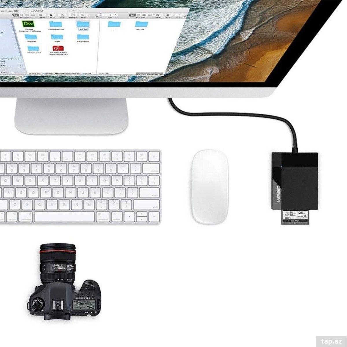 Micro SD oxuyucu "Ugreen USB 3.0 All-in-One SD Card Reader 50cm" (11)