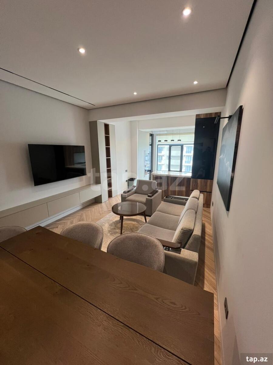 2-otaqlı yeni tikili kirayə verilir, Xətai m., 82 m²