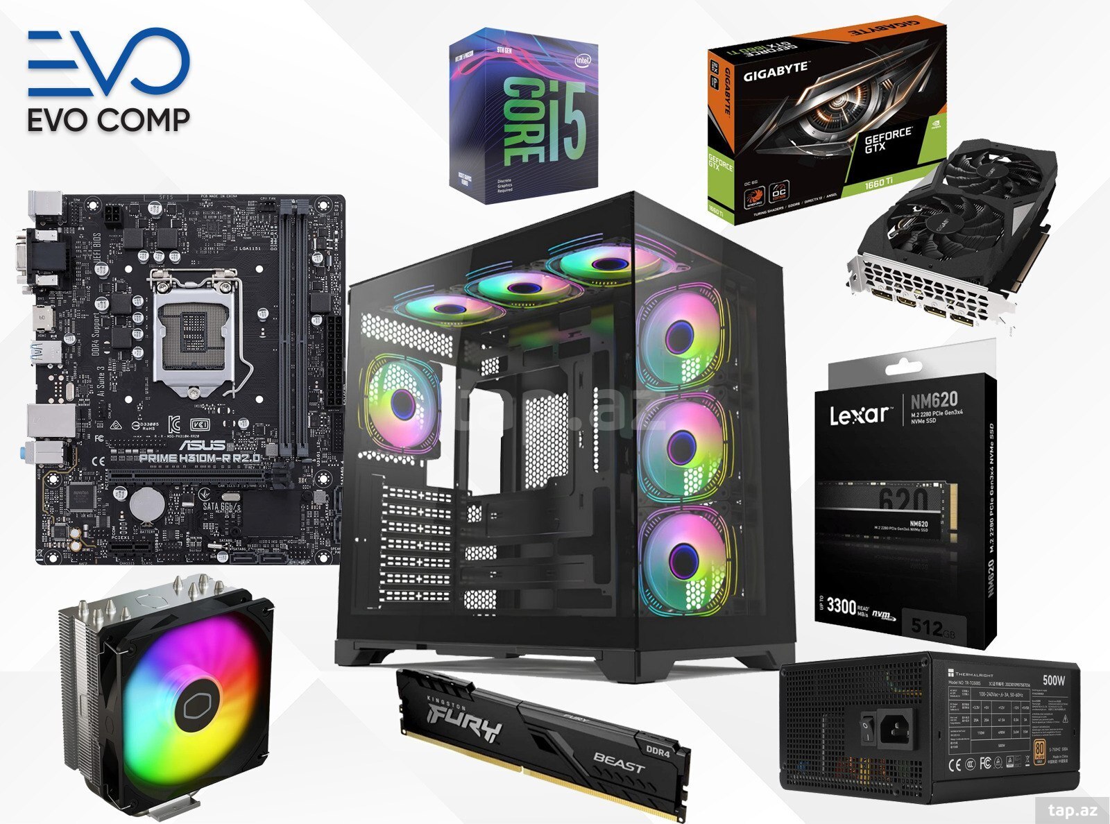 Evo Gaming PC Street Gamer GTX 1660 Ti 6GB | Core i5-9400F | 16GB | 512GB