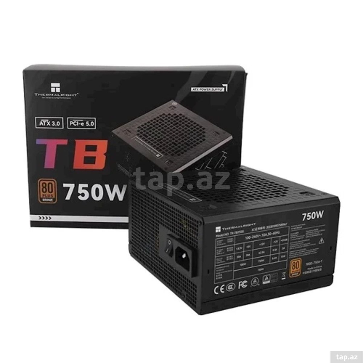 Qida bloku ThermalRight TR-TB750S 750W 80+ Bronze (2)