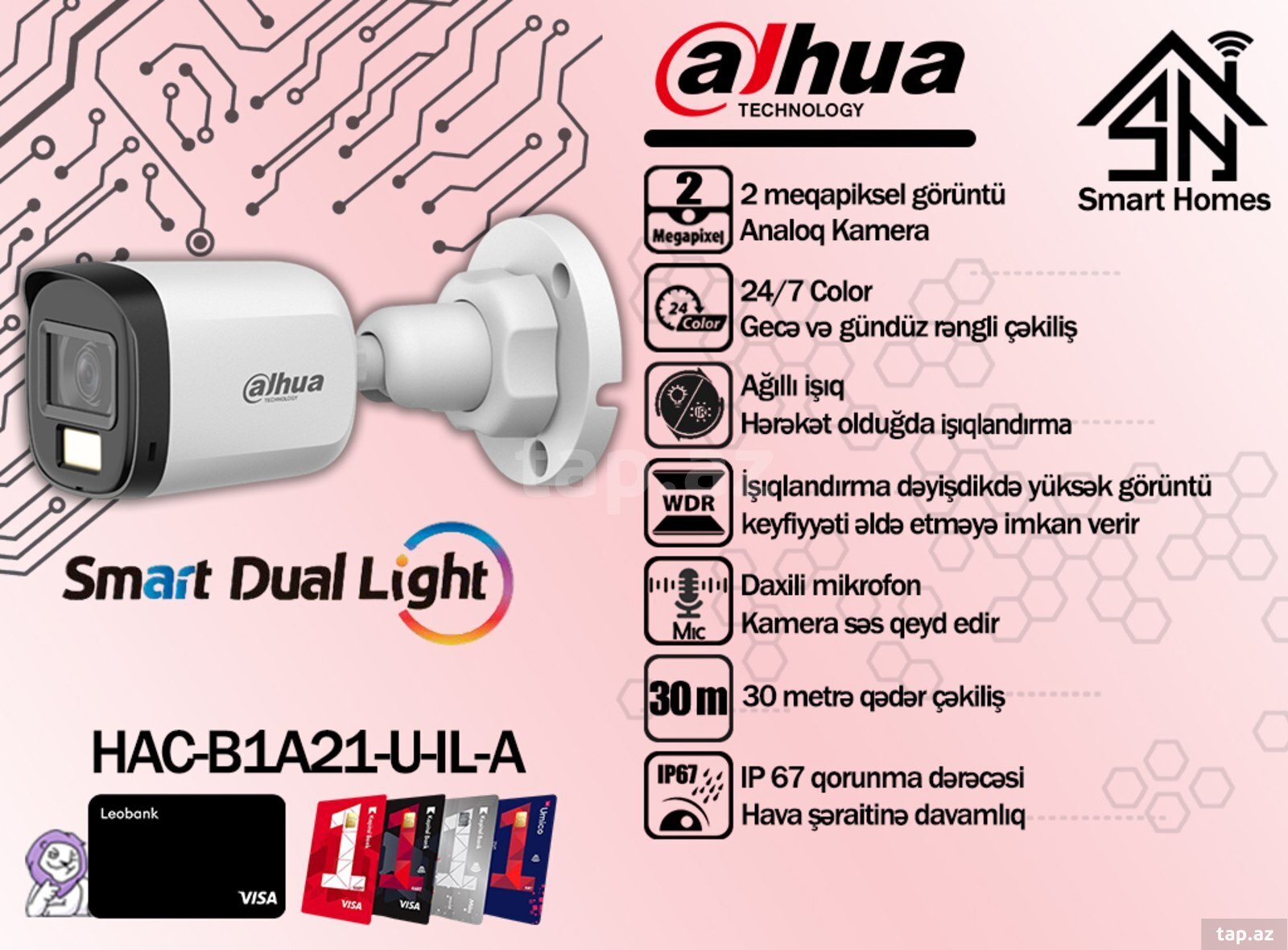 Dahua analoq videomüşahidə kameraları (3)