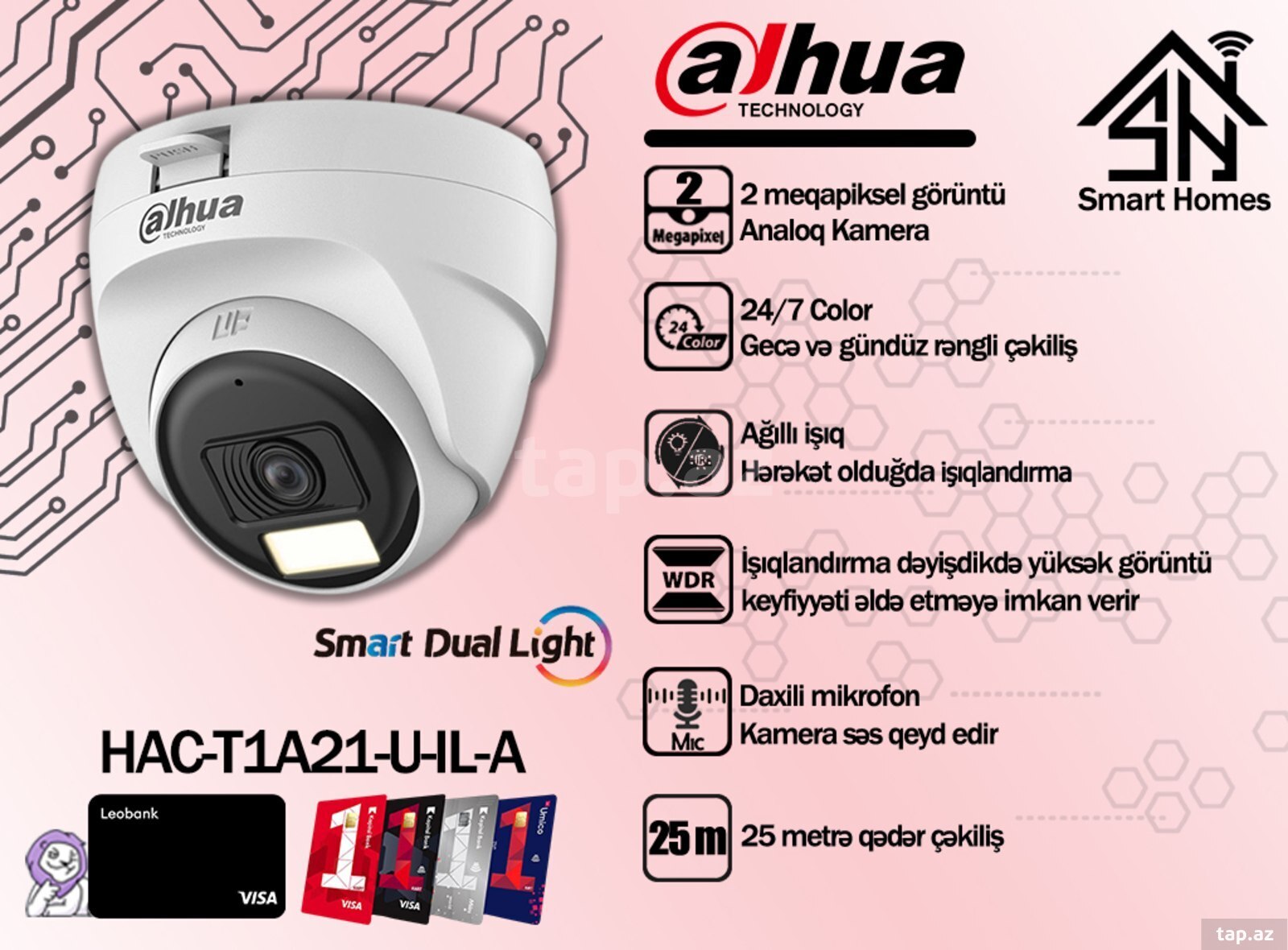 Dahua analoq videomüşahidə kameraları (4)