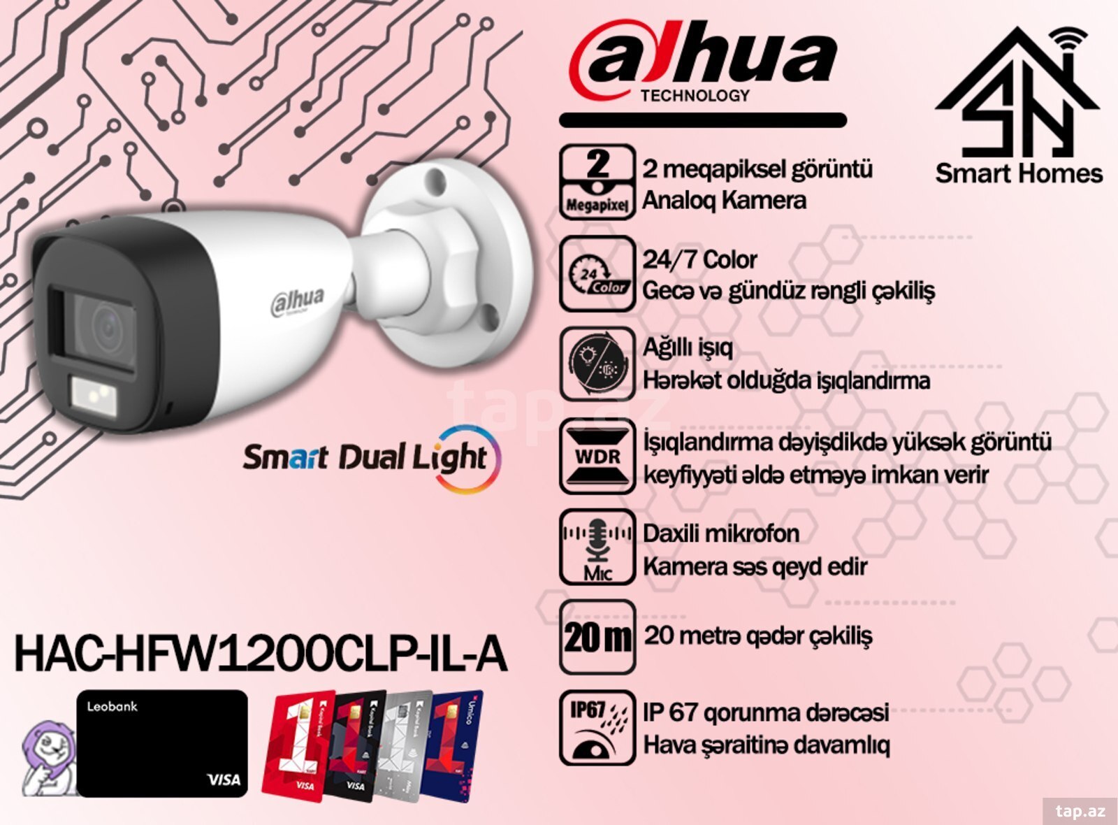 Dahua analoq videomüşahidə kameraları (6)
