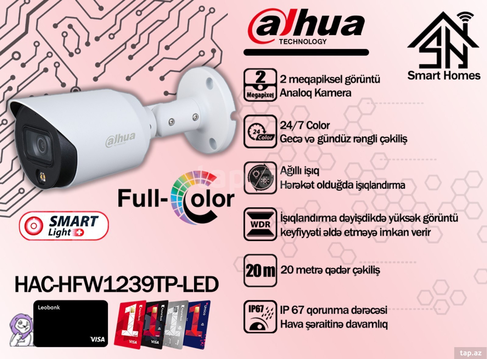 Dahua analoq videomüşahidə kameraları (8)
