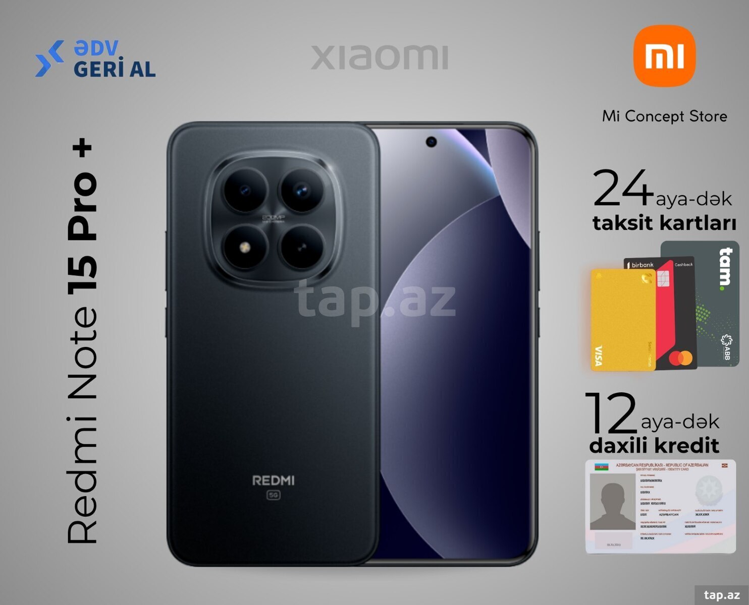 Xiaomi Redmi Note 15 Pro+ 5G Black 512GB/12GB