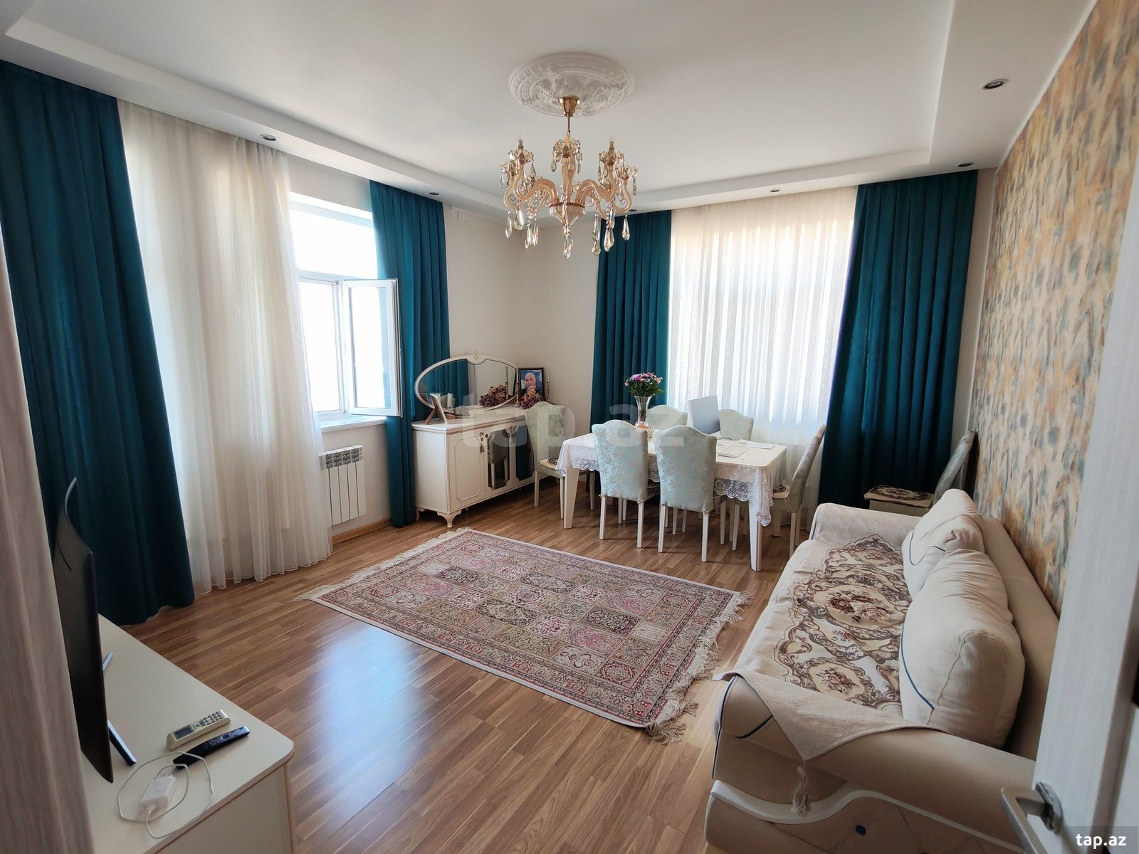 3-otaqlı yeni tikili, Həzi Aslanov m., 108 m² (2)
