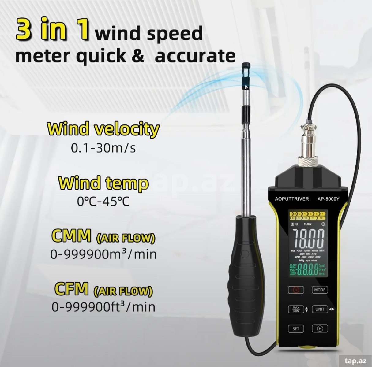 Anemometr HoldPeak HP-5000Y